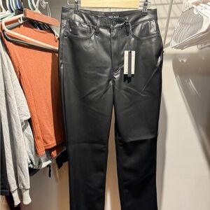 Judy Blue Faux Leather straight leg tummy control